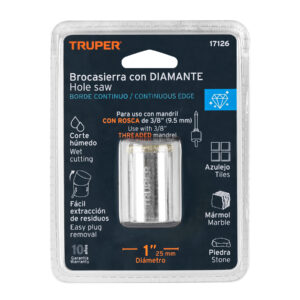 Barrena sierra diamante 1" Truper COAZ-1 (cod. 1297)