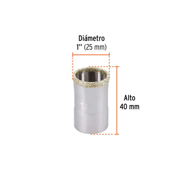 Barrena sierra diamante 1" Truper COAZ-1 (cod. 1297) - Imagen 3