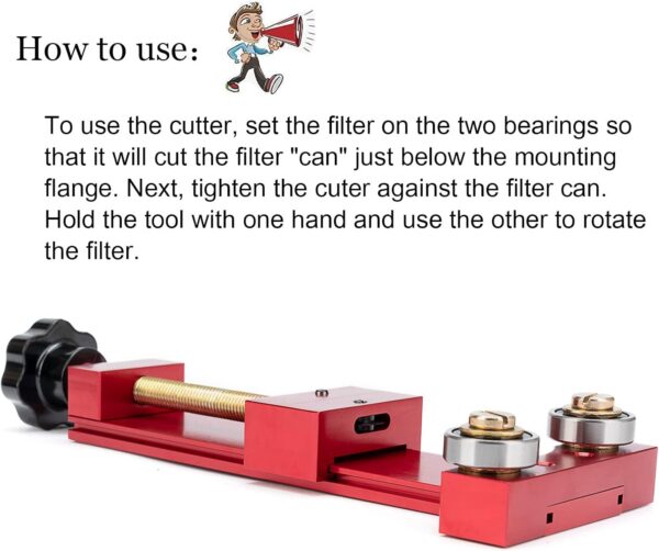 Cortador filtro aceite 5-1/2" 66490 (cod. 39757) - Imagen 2