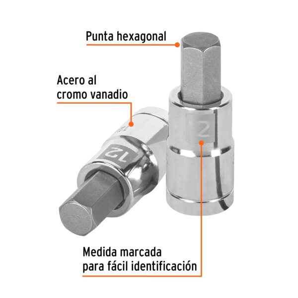CUBO ALLEN 1/2 X12MMX55MM D-1241-12M TRUPER  (COD.22061) - Imagen 2