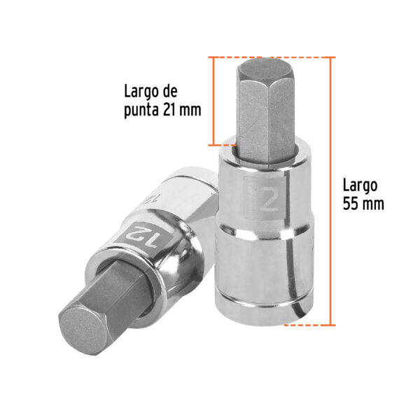 CUBO ALLEN 1/2 X12MMX55MM D-1241-12M TRUPER  (COD.22061) - Imagen 3