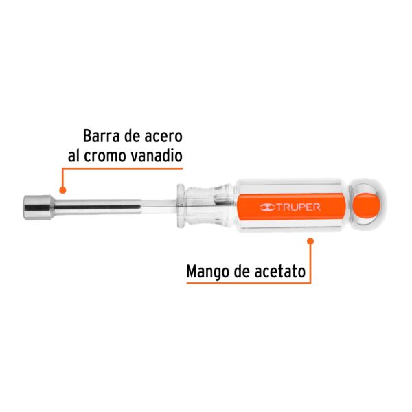 Destornillador cubo 5/16" Truper 14125 (cod. 39512) - Imagen 2
