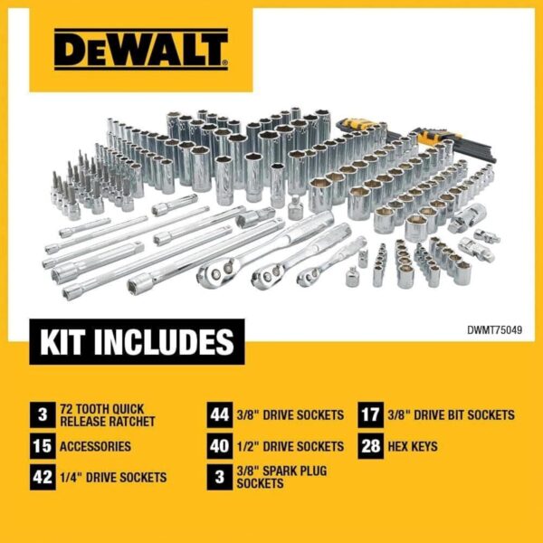 Jgo. herramientas mec. 192 pcs. DEWALT (DWMT75049) (cod. 39525) - Imagen 3