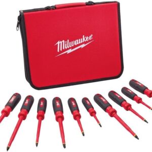 Jgo. destornillador aislados Milwaukee 1000V 10pcs. (cod. 39511)