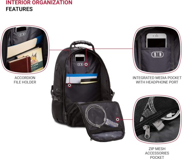 Mochila SwissGear 1900 p/portátil 17" (cod. 38755) - Imagen 5