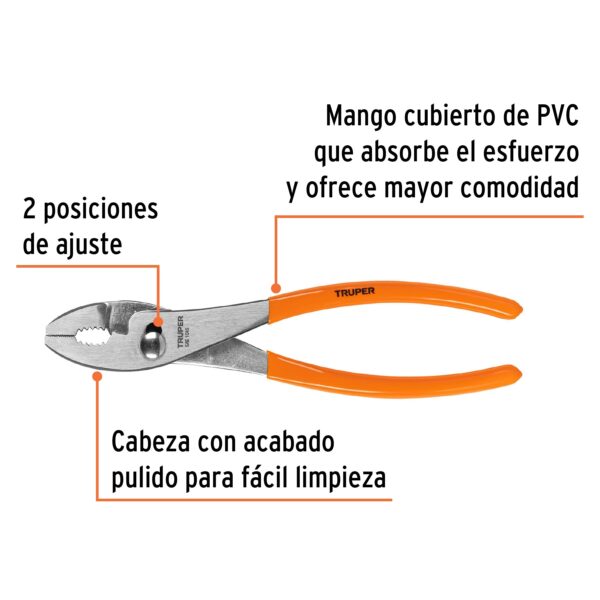 ALICATE MECANICO 10 TRUPER PCH-10 17302 (COD.608) - Imagen 2