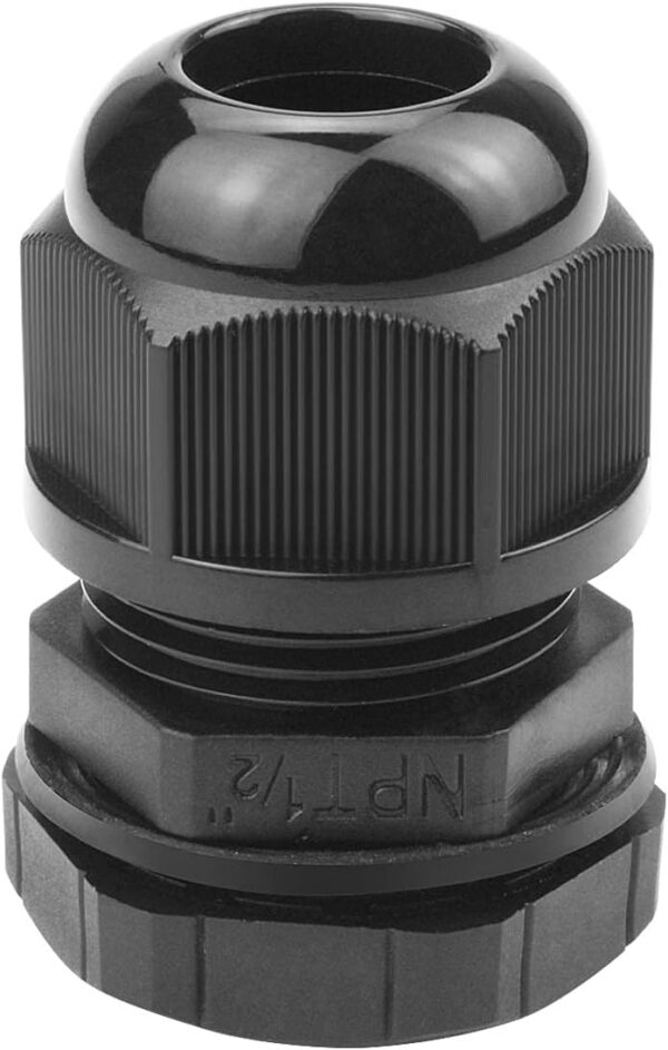 Prensa estopa negra 1/2" IP68 (cod. 39479)
