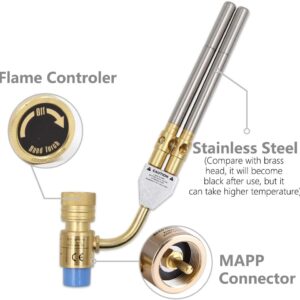 Antorcha doble cabeza p/gas tanque Mapp (cod. 39558)