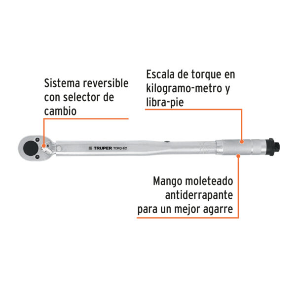 LLAVE D/ TORQUE TRUPER TORQ-1/2 (13568) (COD.9814) - Imagen 2