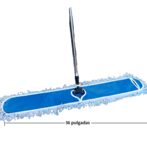 MOPA D/ALGODON BLANCA/AZUL 36" (COD.28618)