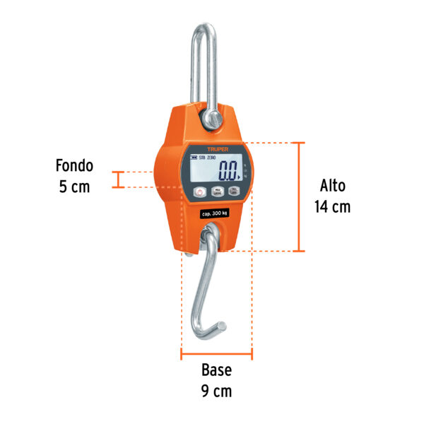 Báscula digital de pilas, 300kg, Truper 100788 (cod. 39715)