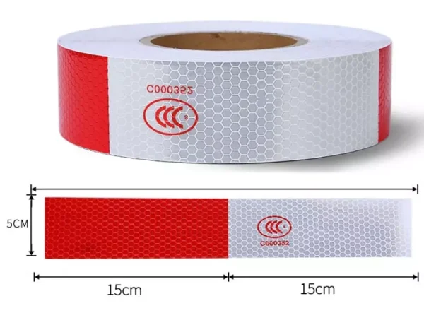 Cinta reflect. roja/blanca 2"x50FT. Conspicuity (cod. 34486) - Imagen 2