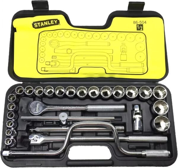 Jgo. Cubos cortos 1/2" Stanley 29 Pcs. 86-504 (cod. 39713) - Imagen 2
