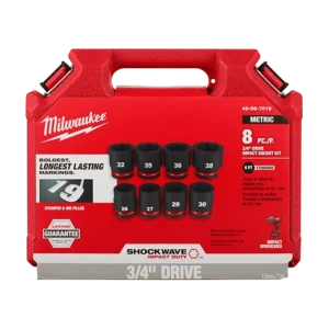 Jgo. Cubo d/impacto Milwaukee 3/4" 8 Pcs. 49-66-7019 (cod. 33298)