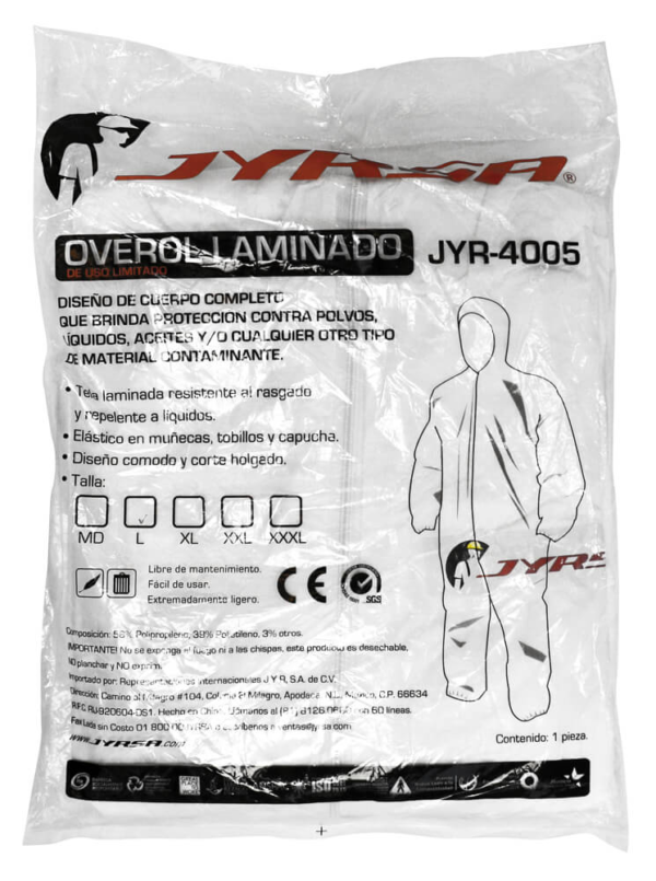 Overol desechable JyR-4005GD (cod. 39961) - Imagen 3