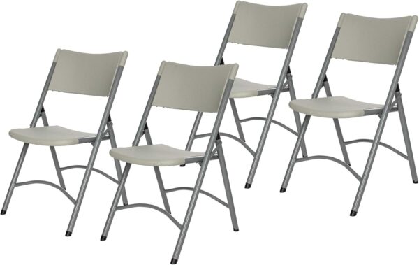 Silla plegable plástica 4/1 gris claro (cod. 39833)