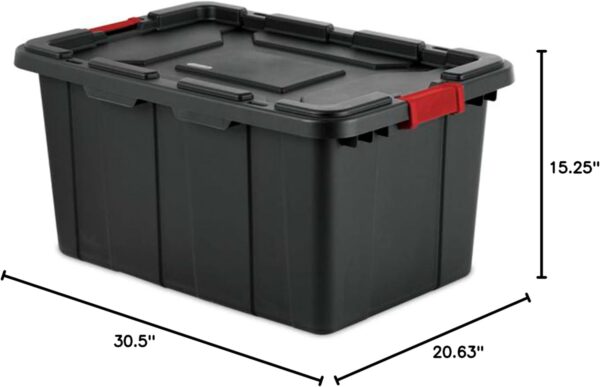 Contenedor industrial 27Gls. Sterilite c/cierre rojo (cod. 39947)