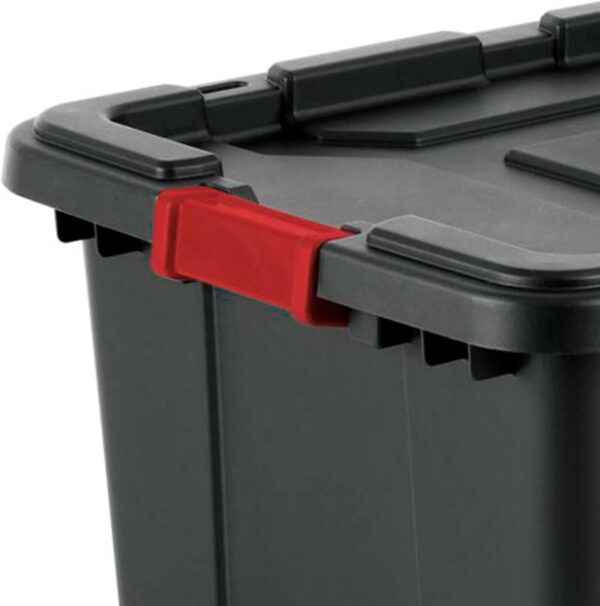 Contenedor industrial 27Gls. Sterilite c/cierre rojo (cod. 39947) - Imagen 2
