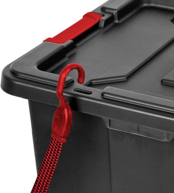 Contenedor industrial 27Gls. Sterilite c/cierre rojo (cod. 39947) - Imagen 3